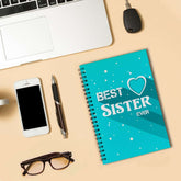Best Sister Ever Blue Diary